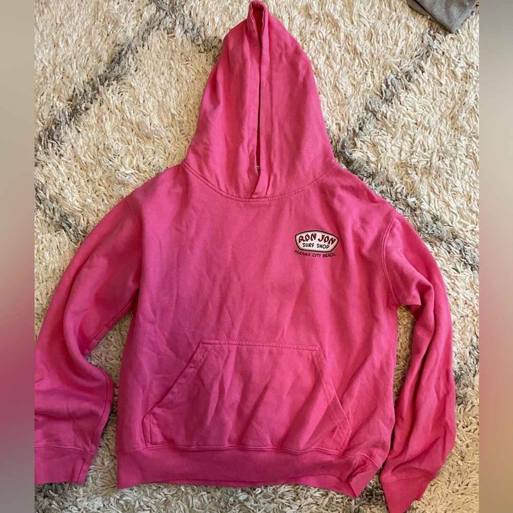 Pink Ron Jon sweatshirt